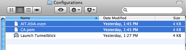 tunnelblick configuration files